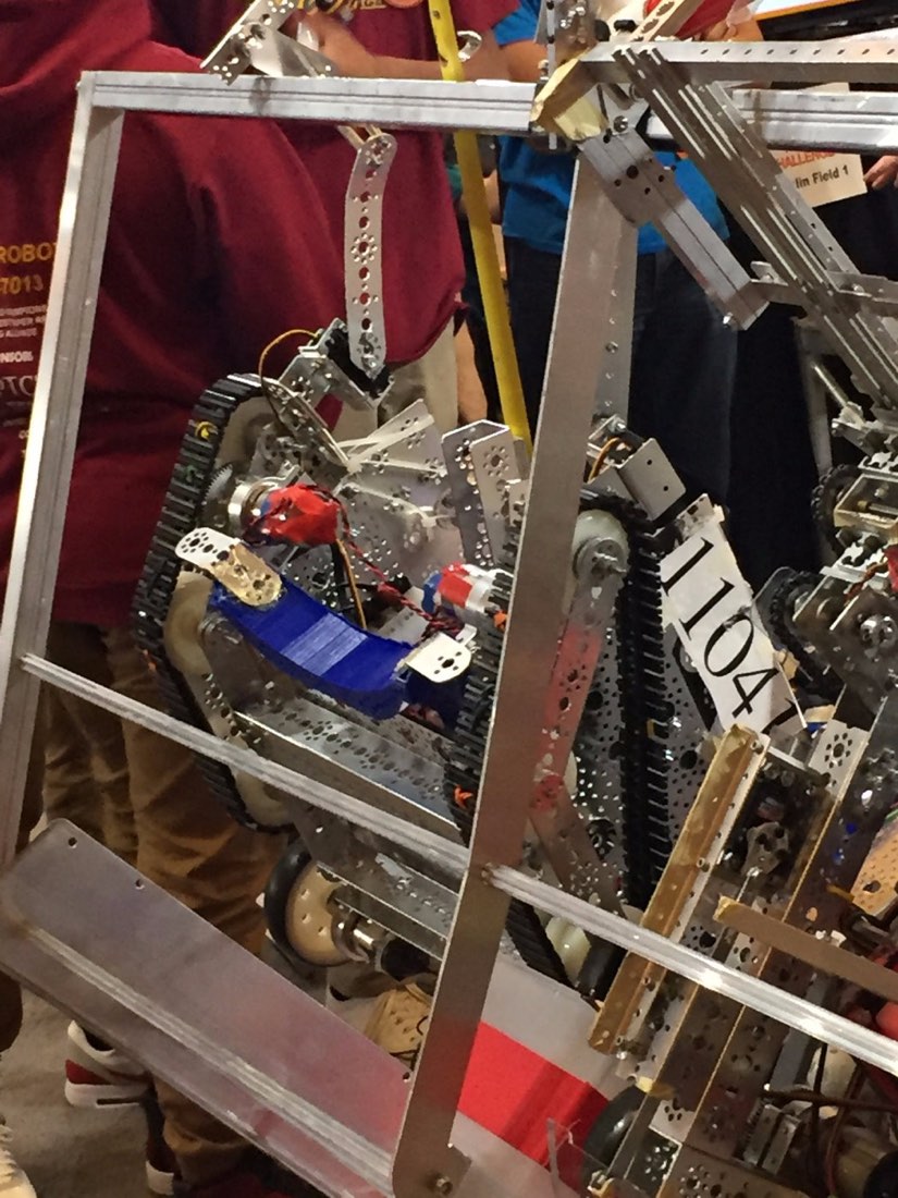 Robot #11041 in the pits at the St. Louis World Championship, April 2016